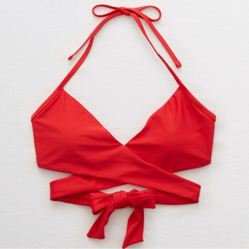 XXS Aerie red bikini top